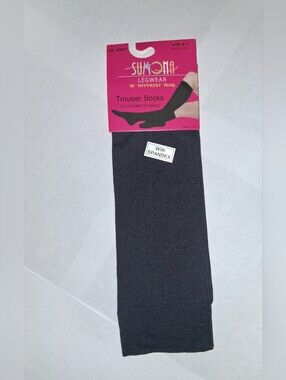 Women's Sumona Legwear Trouser Socks Size 9-11 Slate Gray